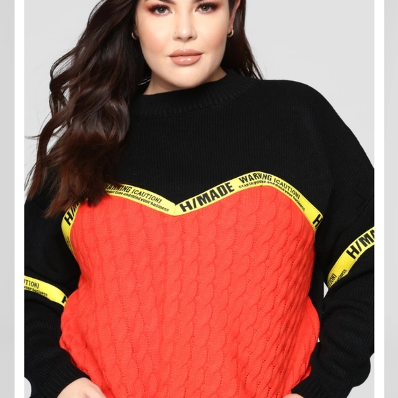 FashionNova Youve Been Warned Sweater Women 1X NWT - Picture 9 of 13